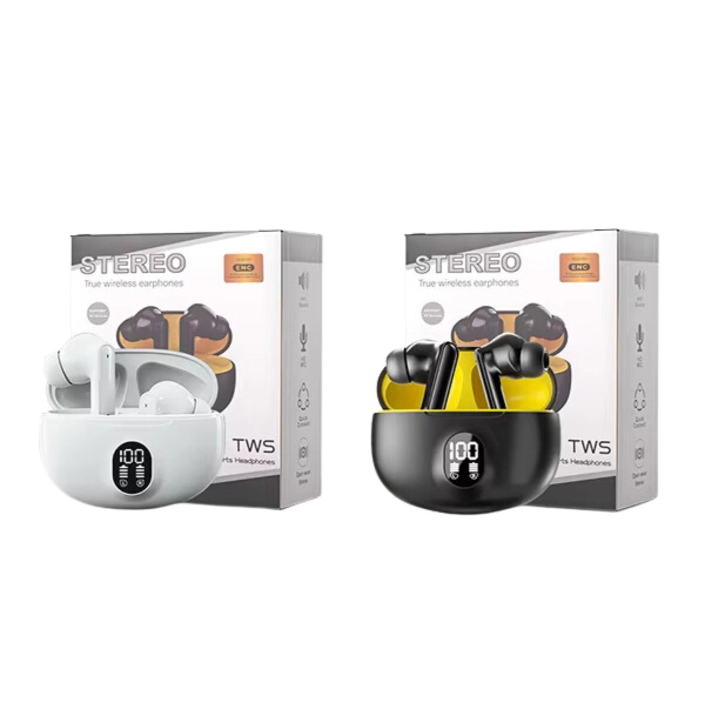 Stereo ENC TWS 895B Earphones | WatarProof | High Quality Sound | Pakistan Top Quality Earbuds